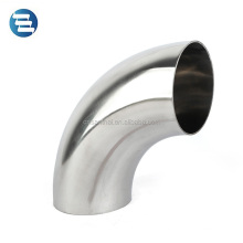 DIN 3A SMS ISO Sanitary Stainless Steel 45 90 180 Degree Butt Weld Elbow